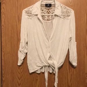 White Long Sleeve Botton Down